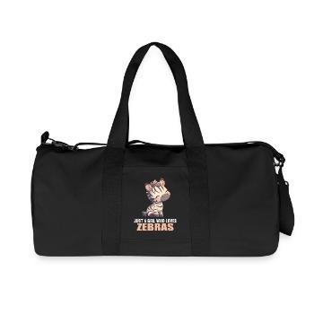 Zebras Zebra - Recycled Canvas Sports Bag by Stanley/Stella - black - Front
