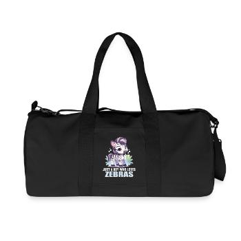Zebras Zebra - Recycled Canvas Sports Bag by Stanley/Stella - black - Front