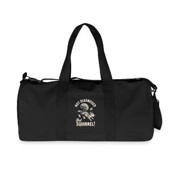 Pas diagnostiqué mais écureuil ! - Sac de sport en toile recyclée Stanley/Stella - noir - Devant