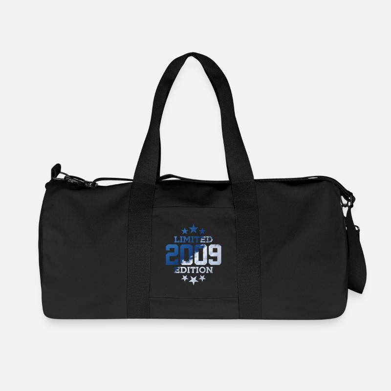 ÉDITION LIMITÉE 2009 17E ANNIVERSAIRE - Sac de sport en toile recyclée Stanley/Stella - noir