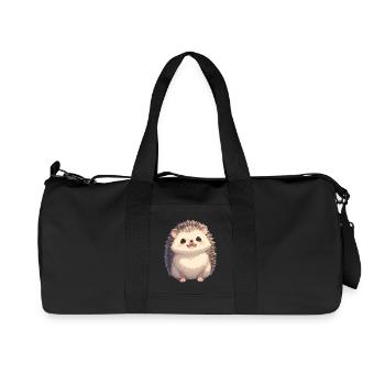 Igel - Recycelte Canvas-Sporttasche von Stanley/Stella - Schwarz - Vorne
