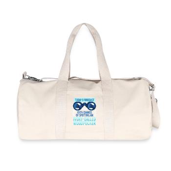 Elfenbein Specht Vogelbeobachter - Recycelte Canvas-Sporttasche von Stanley/Stella - Naturweiß - Vorne