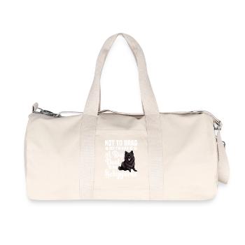 Not to brag, but I'm kind of a big one - Recycled Canvas Sports Bag by Stanley/Stella - natural - Front