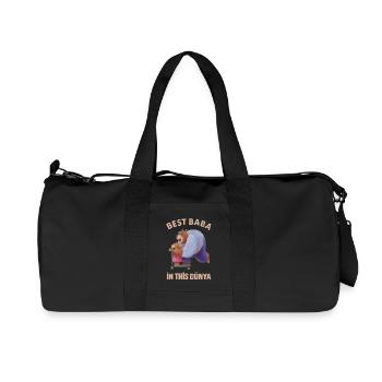 Meilleur Baba - Türk Baba Father’s Day Bear Design - Sac de sport en toile recyclée Stanley/Stella - noir - Devant