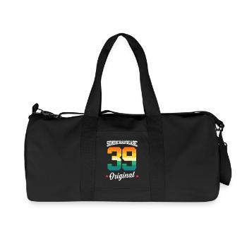 39 Birthday - Recycled Canvas Sports Bag by Stanley/Stella - black - Front