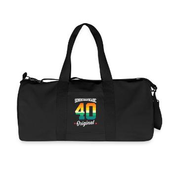 40th birthday - Recycled Canvas Sports Bag by Stanley/Stella - black - Front