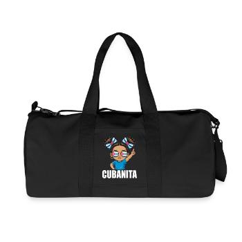 Drapeau de Cuba Jolies Cubanitas Filles Femmes - Sac de sport en toile recyclée Stanley/Stella - noir - Devant