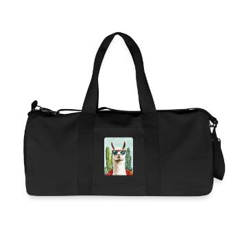 Lama - Recycelte Canvas-Sporttasche von Stanley/Stella - Schwarz - Vorne