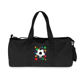 Confetti Pop Soccer Ball - Recycled Canvas Sports Bag by Stanley/Stella - black - Front
