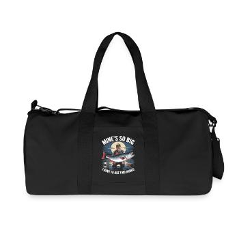 Mine's So Big – Funny Angler Shirt for Men - Recycled Canvas Sports Bag by Stanley/Stella - black - Front
