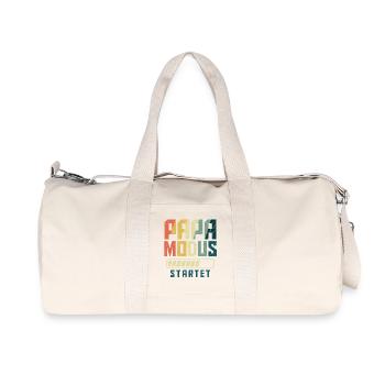 LE MODE PAPA EN DEVENIR COMMENCE Amusant - Sac de sport en toile recyclée Stanley/Stella - blanc naturel - Devant