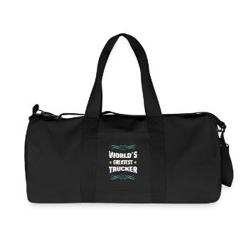 Le plus grand camionneur du monde - Sac de sport en toile recyclée Stanley/Stella - noir - Devant