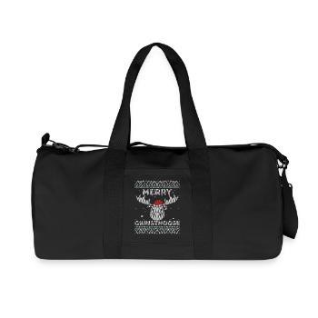 Joyeux Noël - Drôle Laid Noël Design - Sac de sport en toile recyclée Stanley/Stella - noir - Devant