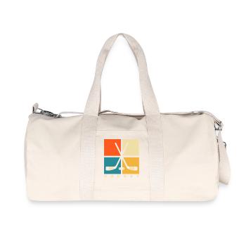 Eishockey Hockey Eishockeyspieler Geschenk  - Recycled Canvas Sports Bag by Stanley/Stella - natural - Front
