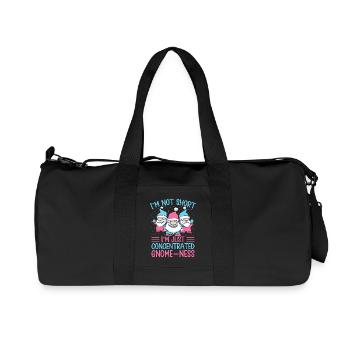 Garden Gnome Costume Not Short Just Gnome-Ness - Recycled Canvas Sports Bag by Stanley/Stella - black - Front