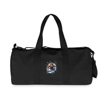 Löwe Snowboard - Recycled Canvas Sports Bag by Stanley/Stella - black - Front