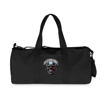 Split Skull Neon Contrast Germanic - Recycled Canvas Sports Bag by Stanley/Stella - black - Front