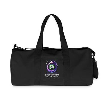 Hab vergessen, dass es dich gibt | sarkastisch - Recycelte Canvas-Sporttasche von Stanley/Stella - Schwarz - Vorne