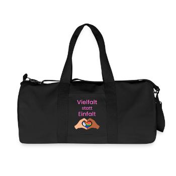 Diversity instead of simplicity - Recycled Canvas Sports Bag by Stanley/Stella - black - Front
