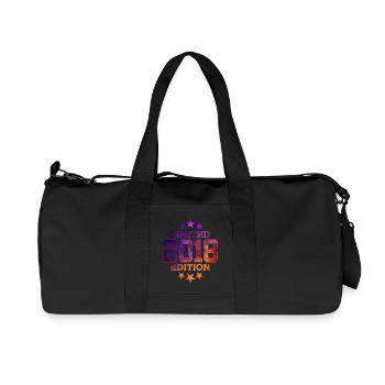 LIMITED EDITION 2018 8TH BIRTHDAY - Recycled Canvas Sports Bag by Stanley/Stella - black - Front
