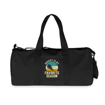 Hockey Hockey sur glace Cadeau pour joueur de hockey sur glace - Sac de sport en toile recyclée Stanley/Stella - noir - Devant