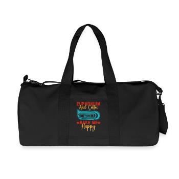 Euphonium Coffee Make Me Happy Baritone Marching - Recycled Canvas Sports Bag by Stanley/Stella - black - Front