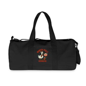 Lustige Gans Weihnachten Santa Nordpol Honker - Recycelte Canvas-Sporttasche von Stanley/Stella - Schwarz - Vorne