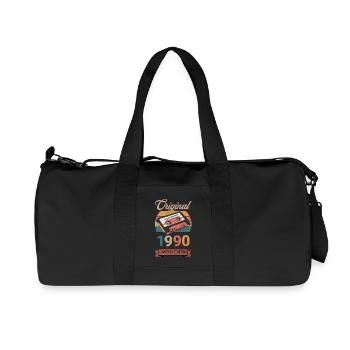 Original 1990's Limited Edition Birthday Gift - Recycled Canvas Sports Bag by Stanley/Stella - black - Front