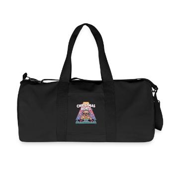 Weihnachtsbeats DJ Lebkuchen - Recycelte Canvas-Sporttasche von Stanley/Stella - Schwarz - Vorne