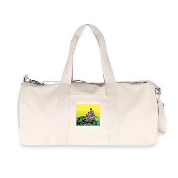 I Came I Mowed I Kicked Grass - Recycelte Canvas-Sporttasche von Stanley/Stella - Naturweiß - Vorne