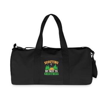 Chef scout Mon chemin vers la grandeur Scout - Sac de sport en toile recyclée Stanley/Stella - noir - Devant