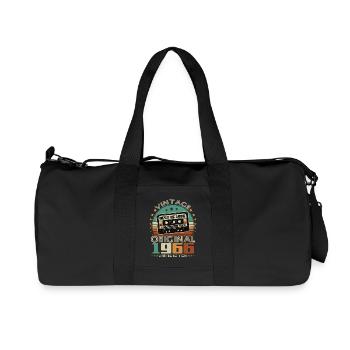 Original 1966 Vintage Vintage Birthday Retro - Recycled Canvas Sports Bag by Stanley/Stella - black - Front