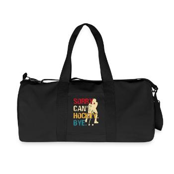 Hockey Hockey sur glace Cadeau pour joueur de hockey sur glace - Sac de sport en toile recyclée Stanley/Stella - noir - Devant