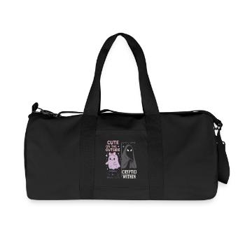 Creepy Sweet Pastel Goth Kawaii Halloween Cute - Recycled Canvas Sports Bag by Stanley/Stella - black - Front