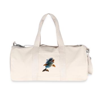 Dauphin Plongeur Dauphins Océan Dauphins mignons Dauphin - Sac de sport en toile recyclée Stanley/Stella - blanc naturel - Devant