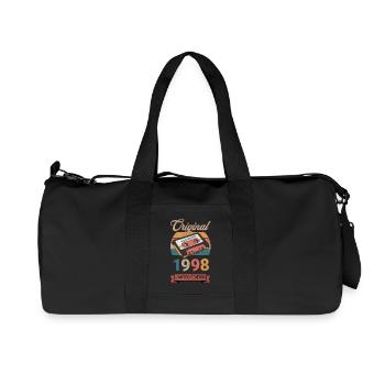 Original 1998 Limited Edition Geburtstag Geschenk - Recycelte Canvas-Sporttasche von Stanley/Stella - Schwarz - Vorne