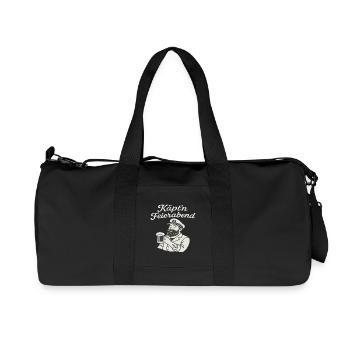 Captain After-Work Motif - Recycled Canvas Sports Bag by Stanley/Stella - black - Front