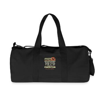 46th Birthday | Original December 1979 - Recycled Canvas Sports Bag by Stanley/Stella - black - Front