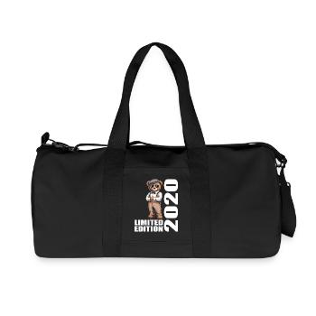 2020 Limited Edition Bär Geburtstag 2020 - Recycelte Canvas-Sporttasche von Stanley/Stella - Schwarz - Vorne