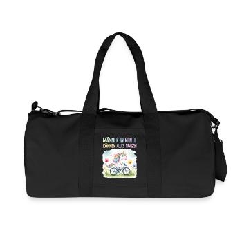 Retraité Licorne Drôle Dicton Pension Retraite - Sac de sport en toile recyclée Stanley/Stella - noir - Devant