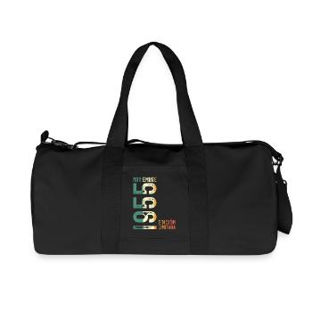 November 1955 Vintage Retro Birthday - Recycled Canvas Sports Bag by Stanley/Stella - black - Front