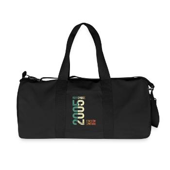 November 2005 Vintage Retro Birthday - Recycled Canvas Sports Bag by Stanley/Stella - black - Front