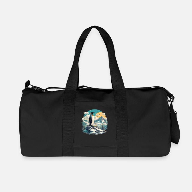 Pinguine Pinguin - Recycelte Canvas-Sporttasche von Stanley/Stella - Schwarz