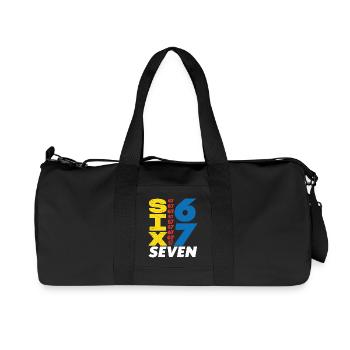 Six Sept, 67 - Sac de sport en toile recyclée Stanley/Stella - noir - Devant