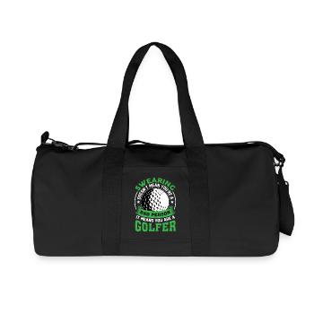 golfe - Sac de sport en toile recyclée Stanley/Stella - noir - Devant