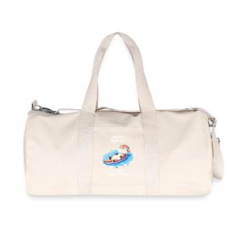 Quête principale : Dérive et ambiance | Frisson de la loutre - Sac de sport en toile recyclée Stanley/Stella - blanc naturel - Devant