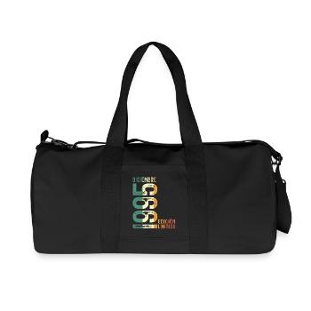 December 1995 Vintage Retro Birthday Gift - Recycled Canvas Sports Bag by Stanley/Stella - black - Front
