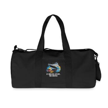 C’est drôle si je gagnais à la loterie, vous remarqueriez un yacht - Sac de sport en toile recyclée Stanley/Stella - noir - Devant