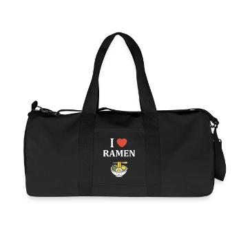 Ich liebe Ramen Bol - Recycelte Canvas-Sporttasche von Stanley/Stella - Schwarz - Vorne