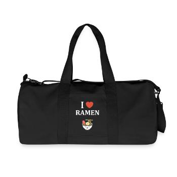 Ich mag Ramen - Recycelte Canvas-Sporttasche von Stanley/Stella - Schwarz - Vorne
